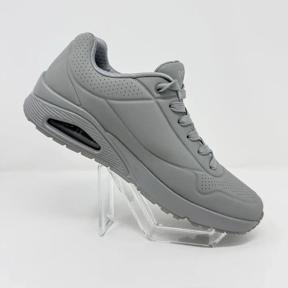 Skechers Street Uno Stand On Air Gray Sneakers Memory Foam Men’s US 10